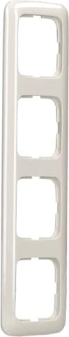 Busch Jaeger Duro 2000 SI 2514-212 Rahmen 4Fach weiß Ral 1013 Horizontal und vertikal IP 20 Image