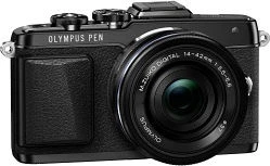 Olympus PEN E-PL7 schwarz mit Objektiv M.Zuiko digital ED 14-42mm 3.5-5.6 EZ