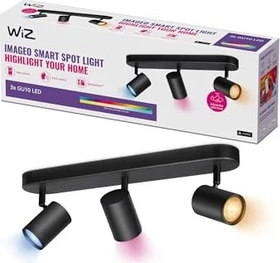 WiZ Imageo GU10 RGB Spot 3-flammig schwarz
