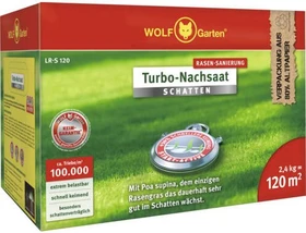 Wolf-Garten LR-S120 Turbo-Nachsaat Rasensaat Schatten, 2.4kg