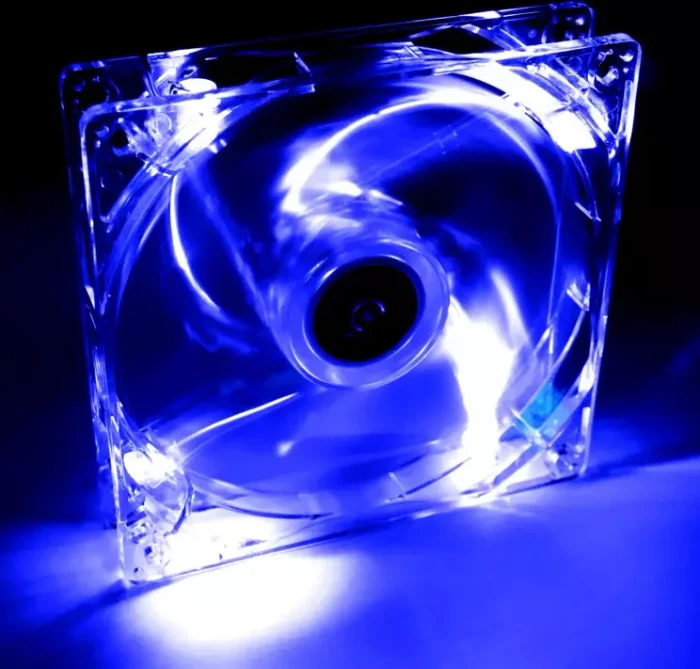 Akyga LED-Lüfter transparent/blau, 120mm