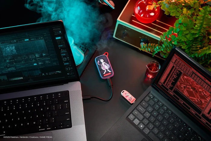 SanDisk Pokémon Portable SSD Mewtwo Edition, Motiv, 1TB, USB-A 3.1
