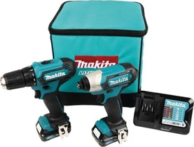 Makita CLX224A Combo Kit Akku-Maschinenset inkl. Tasche + 2 Akkus 2.0Ah