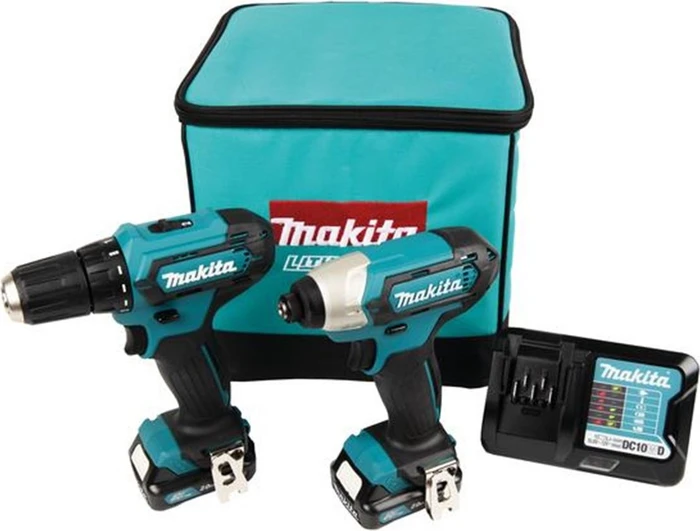 Makita CLX224A Combo Kit Akku-Maschinenset inkl. Tasche + 2 Akkus 2.0Ah