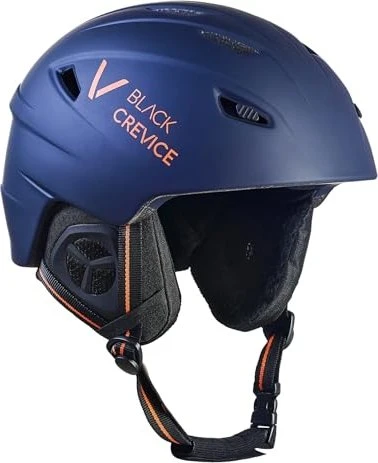 Black Crevice Streif Helm navy/orange