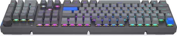 Endorfy Thock V2 Wireless, PBT, grau, LEDs RGB, hot-swap, Endorfy YELLOW, USB/Bluetooth, US