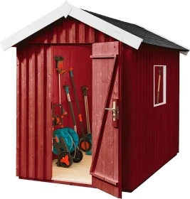 Weka 348 162x168cm Gerätehaus schwedenrot
