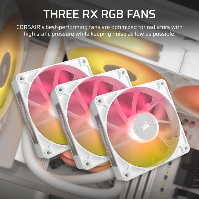 Corsair iCUE LINK Titan 360 RX LCD RGB, weiß
