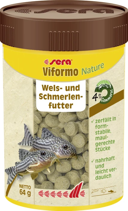 sera Viformo Tablettenfutter mit 4% Gammarus - für Panzerwelse, Schmerlen und andere bodenbewohnende Zierfische