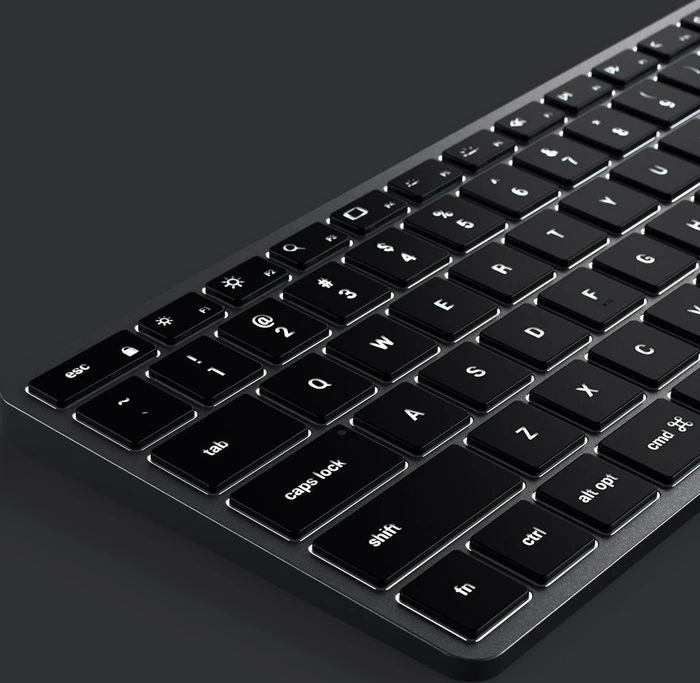 Satechi Slim X2 Backlit Keyboard, schwarz/grau, Bluetooth, US
