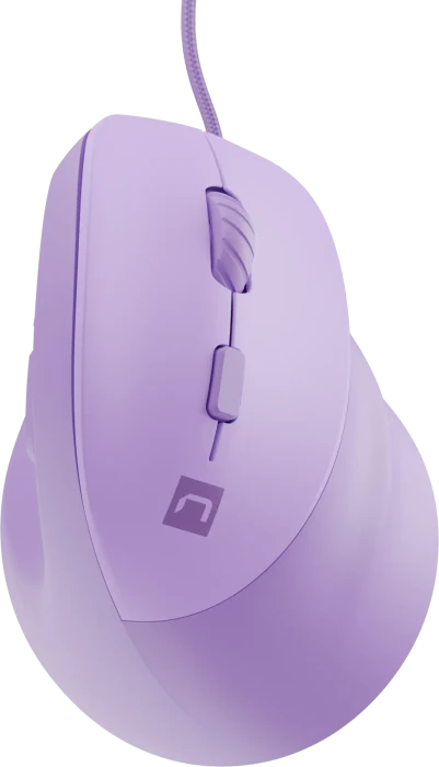 Natec Crake 2 Pro Vertical Wired Mouse Pure Lavender, USB