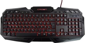 Crown Micro CMK-100, schwarz, USB, DE