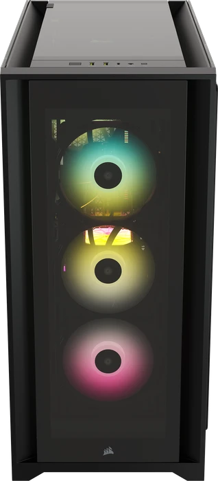 Corsair iCue 5000X RGB, schwarz, Glasfenster