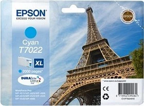 Epson Tinte T7022 cyan hohe Kapazität