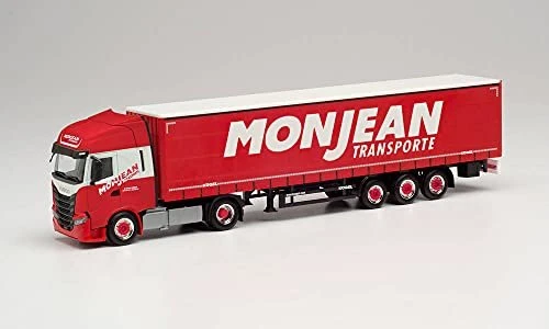 Herpa Iveco S-Way Gardinenplanen-Sattelzug Monjean