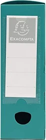 Exacompta Archivbox Kunststoff blickdicht mit Druckknopf 80mm, A4, grün