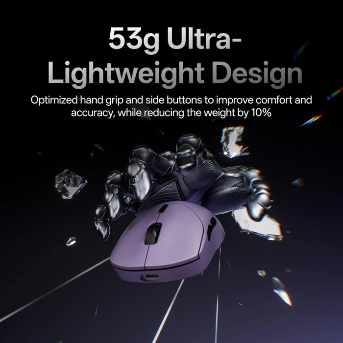 Rapoo VT2 Gen-2 8K Wireless Gaming Mouse violett, USB