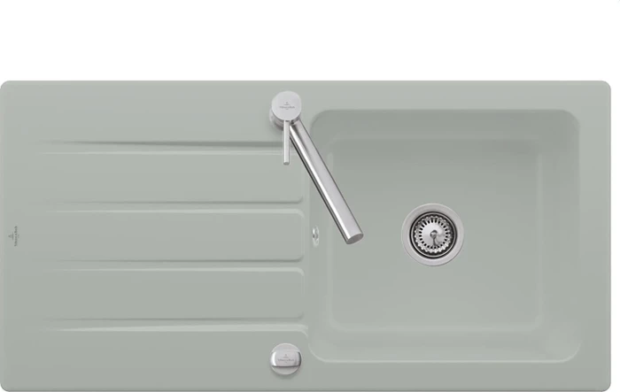 Villeroy & Boch Architectura 1000x510mm Einbau Becken reversibel mit Ablauffernbedienung fossil