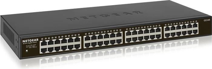 Netgear SOHO GS300 Rackmount Gigabit Switch, 48x RJ-45