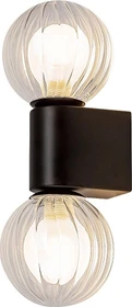 Rabalux Colzar G9 2-flammig mattschwarz