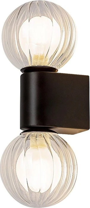 Rabalux Colzar G9 2-flammig mattschwarz