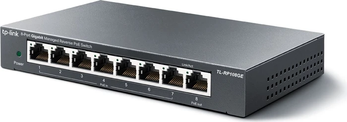 TP-Link Desktop Gigabit Smart Switch, 8x RJ-45, passiv PoE PD