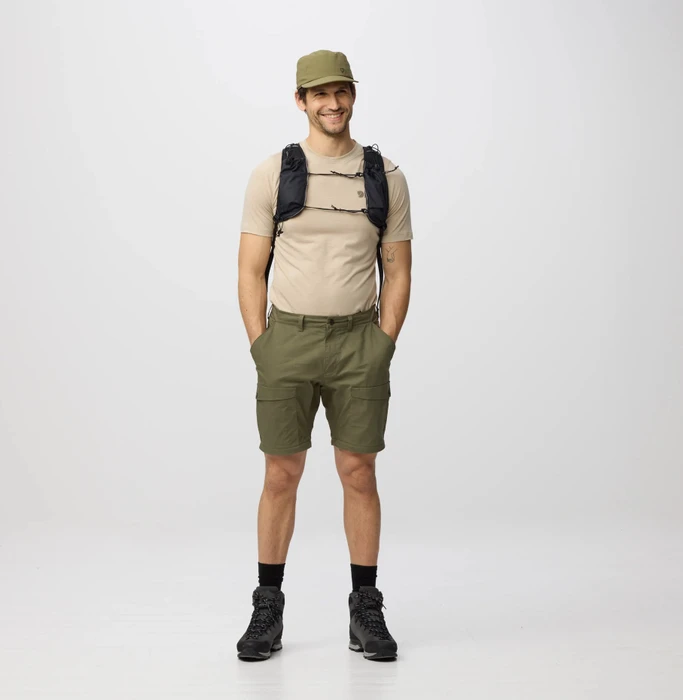 Fjällräven Abisko Hybrid Trail Zip-Off Hose lang laurel green (Herren)