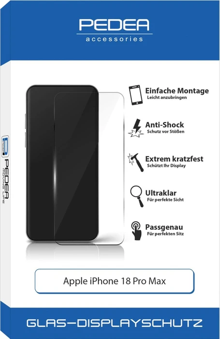 Pedea Glass Protector für Apple iPhone 18 Pro Max