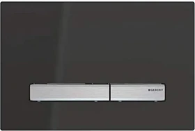 Geberit Sigma50 Betätigungsplatte schwarz/verchromt