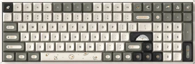 iQunix F97 Hitchhiker Wireless Wireless, 96%, LEDs RGB, Moonstone, USB/Bluetooth, DE