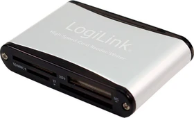 LogiLink Aluminium Multi-Slot-Cardreader, USB 2.0 Mini-B [Buchse] (CR0001B)