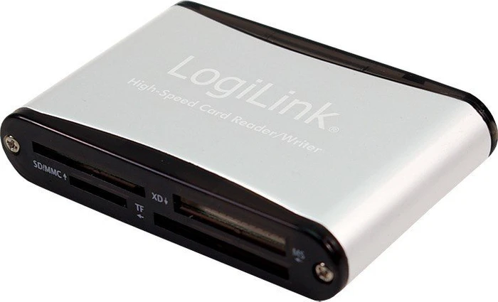LogiLink Aluminium Multi-Slot-Cardreader, USB 2.0 Mini-B [Buchse]