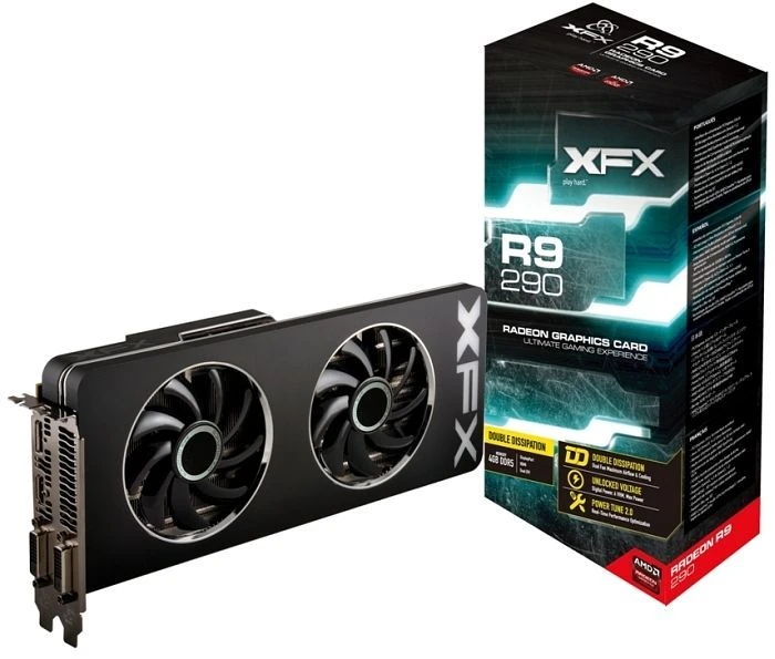 XFX Radeon R9 290 DD, 4GB GDDR5, 2x DVI, HDMI, DP