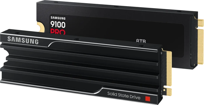 Samsung SSD 9100 PRO 8TB, M.2 2280 / M-Key / PCIe 5.0 x4, Kühlkörper