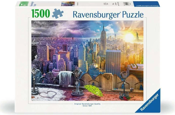 Ravensburger Puzzle New York im Winter und Sommer