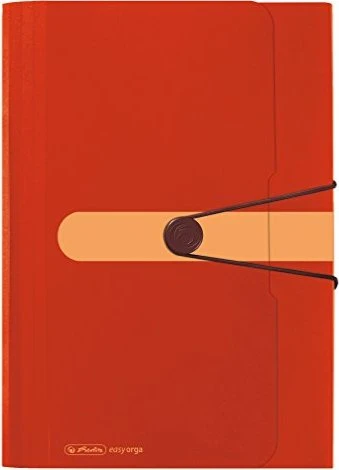 Herlitz easy orga to go Fächermappe Recycling, 12 Fächer, A4, orange