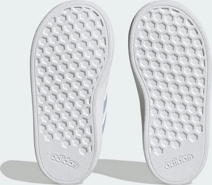 adidas Grand Court Lifestyle Hook and Loop cloud white/blue dawn/clear pink (Junior)