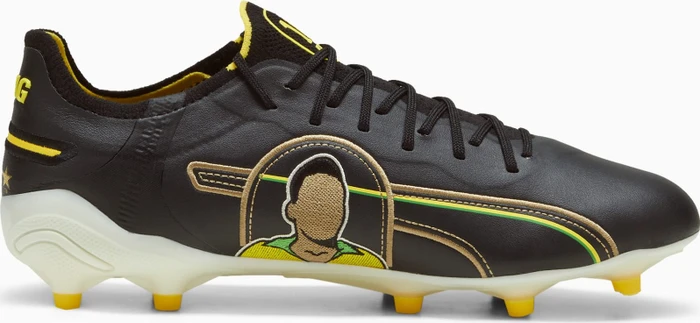 Puma King Ultimate Pelé FG/AG puma black/puma white/pelé yellow/puma gold (Damen)