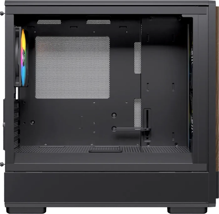 Einarex Pulse PM400 RGB Black, schwarz/braun, Glasfenster