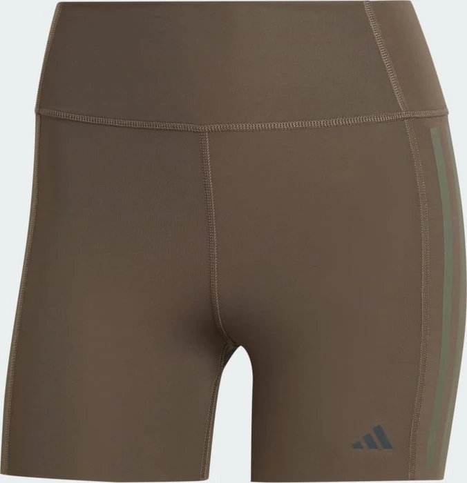 adidas Optime 4-Inch Raw-Cut-Hem Hose lang shadow olive (Damen)