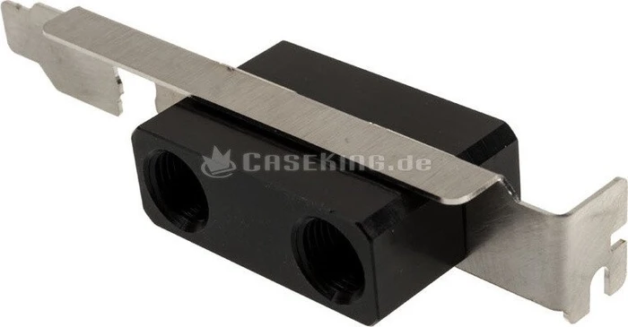 Aqua Computer Gehäusedurchführung und Kabeldurchführung, 2x G1/4" auf 2x G1/4", Slotblende, PCI-Slot