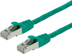 Value LSOH Patchkabel, Cat6, S/FTP, RJ-45/RJ-45, 10m, grün