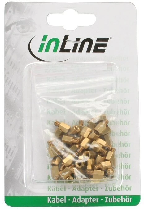 InLine Abstandshalter Schraubenset für Mainboards zöllig, 50er-Pack
