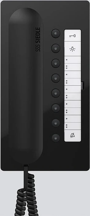 Siedle Türsprechanlage BTC 850-02 SH/S Hochglanz schwarz, Innenstation
