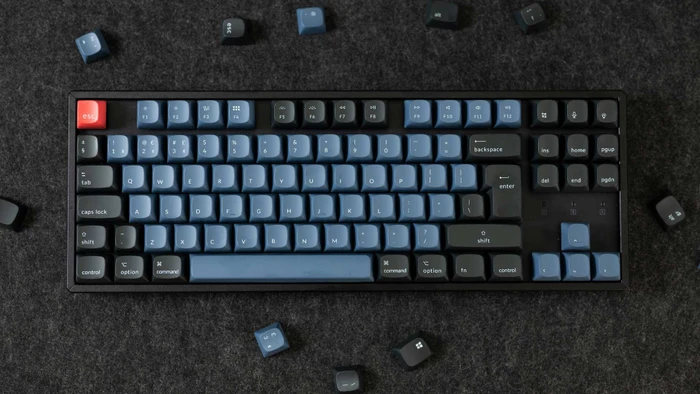 Keychron K8 Pro, TKL, schwarz, LEDs RGB, hot-swap, Gateron G Pro BROWN, USB/Bluetooth, DE