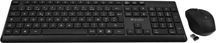 V7 CKW350 Professional Wireless Tastatur und Maus Set, USB, FR