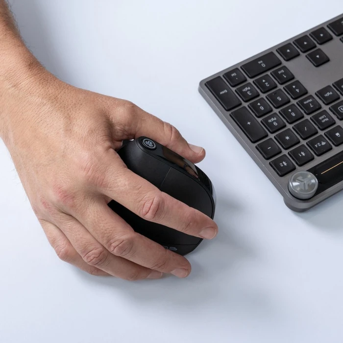 JLab JBuds Ergonomic Wireless Vertical Mouse, schwarz, USB/Bluetooth