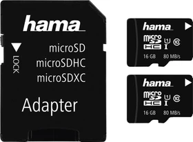 Hama R80 16GB Kit, UHS-I, Class 10, 2er-Pack (00181003)