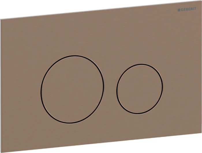 Geberit Sigma40 Betätigungsplatte rund easy to clean rotgold gebürstet