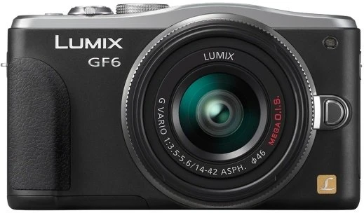 Panasonic Lumix DMC-GF6 schwarz mit Objektiv Lumix G Vario 14-42mm 3.5-5.6 II ASPH OIS